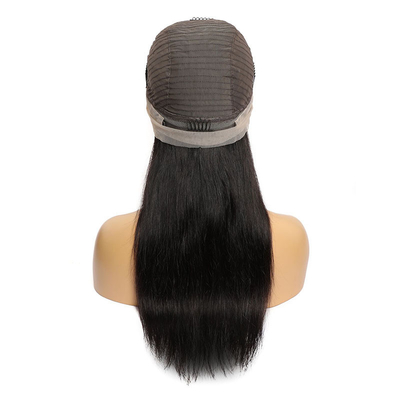 180% Density HD Transparent Swiss Lace Frontal Peruvian Straight Wig for Black Women