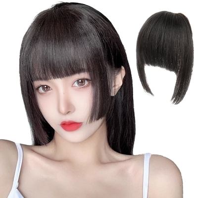 2022 Fashion Essential Full Cuticle Japanese Princess Cut Human Hair Bangs with BB Clips