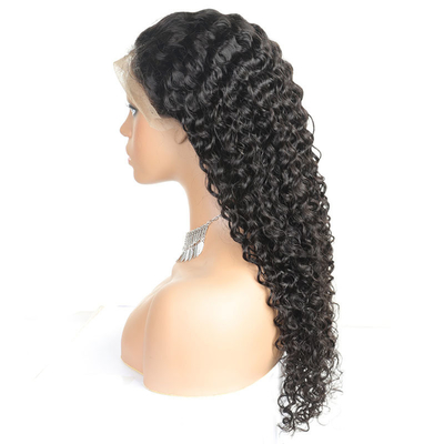 The 13*4 Transparent Brazilian Lace Front Deep Wave Human Hair Wigs with Full Cuticle