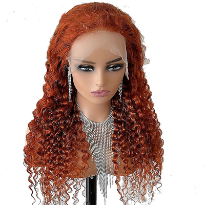 12-34 Inch Raw Indian Real Chestnut Brown Hair Wig HD Transparent Swiss Lace Front Wig