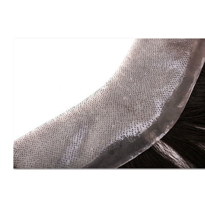 Super PU Skin Hair Topper 100% Human Hair Right Toupee Design with Invisible V Loop Front