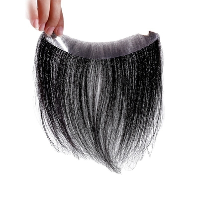 Super PU Skin Hair Topper 100% Human Hair Right Toupee Design with Invisible V Loop Front