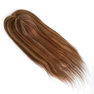 High Density European Free Part Silk Top Base 1B Real Remy Raw Hair Toupee Wig Pieces Toppers for Women