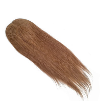High Density European Free Part Silk Top Base 1B Real Remy Raw Hair Toupee Wig Pieces Toppers for Women