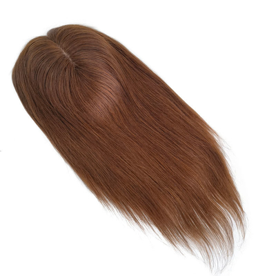 High Density European Free Part Silk Top Base 1B Real Remy Raw Hair Toupee Wig Pieces Toppers for Women