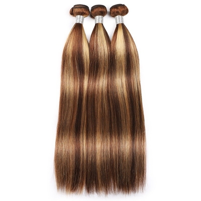 Raw Double Drawn Straight Human Hair Weft Bundles for 2022 P4/27 Hair Extensions