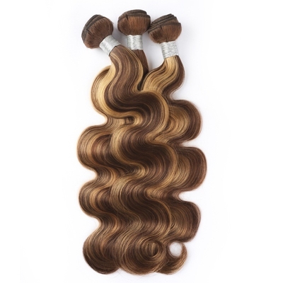 Raw Double Drawn Straight Human Hair Weft Bundles for 2022 P4/27 Hair Extensions