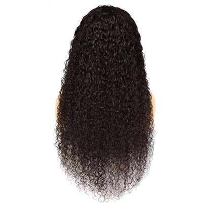 Natural Black Grade 10A 100% Raw Virgin Human Hair Glueless Wigs with Bangs 150% Density