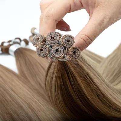 Double Drawn 100% Human Hair Genius Weft Trend Russian Thin Invisible Hair Extensions