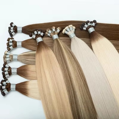Double Drawn 100% Human Hair Genius Weft Trend Russian Thin Invisible Hair Extensions