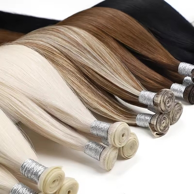 100% Remy Hair Virgin Genius Weft Raw Human Hair Bundle Various Styles Grade Virgin Hair