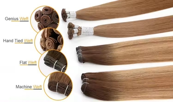 100% Remy Hair Virgin Genius Weft Raw Human Hair Bundle Various Styles Grade Virgin Hair