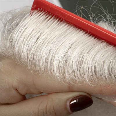 Right Toupee Design Russian Hand Tied Full Scalp HD Lace Human Hair System Wig Virgin Hair