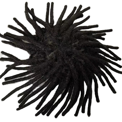 Remy Hair Full Swiss Lace Base Dreadlock Toupee 60% Density Human Hair Topper for Men