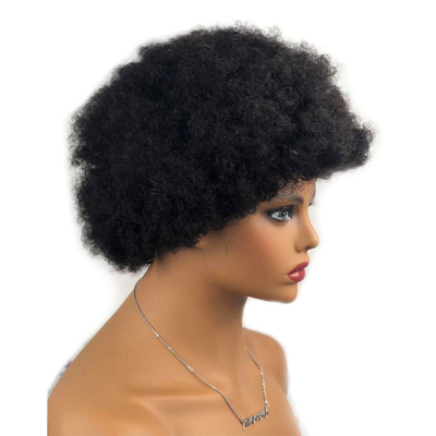 Virgin Hair Perruque Pixie Cut Wig Short Afro Kinky Curly Wigs 100% Brazilian Hair