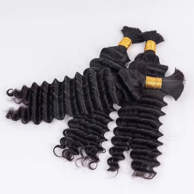Suitable Dying Colors Afro Kinky Bulk Human Hair Extension for Braiding Virgin Hair Yes
