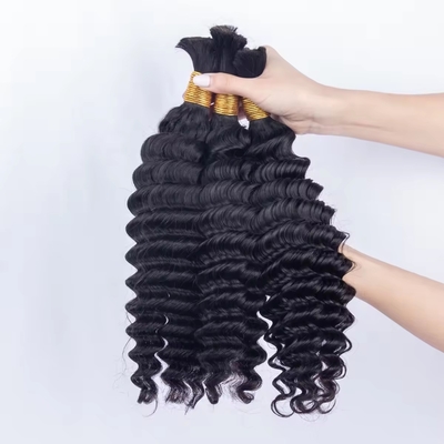 Suitable Dying Colors Afro Kinky Bulk Human Hair Extension for Braiding Virgin Hair Yes