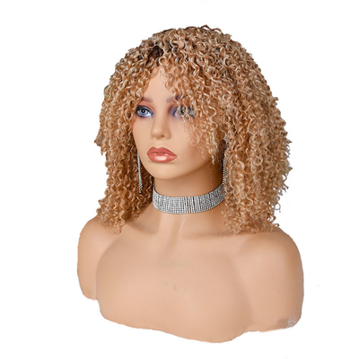 250% Density Afro Kinky Short Curly Pixie Cut Human Hair Wigs for Black Women from Top