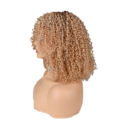 250% Density Afro Kinky Short Curly Pixie Cut Human Hair Wigs for Black Women from Top