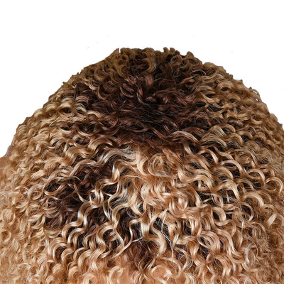 250% Density Afro Kinky Short Curly Pixie Cut Human Hair Wigs for Black Women from Top