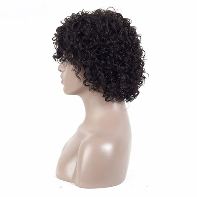 250% Density Afro Kinky Short Curly Pixie Cut Human Hair Wigs for Black Women from Top