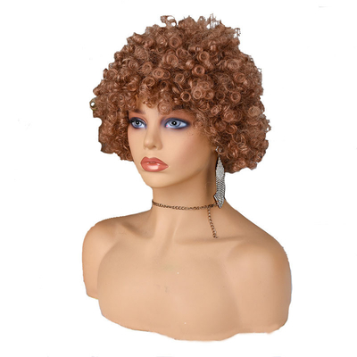 Soft Texture Pixie Cut Wig Natural Remy Human Hair Short Curly Pre Plucked with Bangs