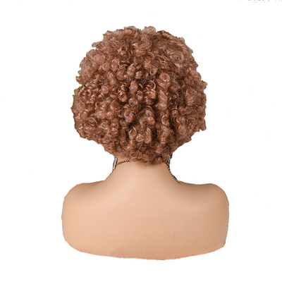 Soft Texture Pixie Cut Wig Natural Remy Human Hair Short Curly Pre Plucked with Bangs
