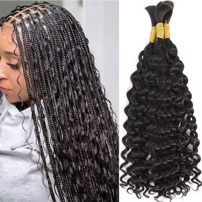 Loose Deep Wave Wet And Wavy Boho Human Braiding Raw Hair Bulk For Successful Deals