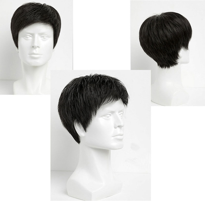 Full Cuticle Swiss Lace Base Material 100% Human Unprocessed Virgin Hair Wig for Men