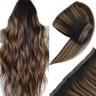 100% Top Human Hair Kinky Straight Raw Clip In Natural Real Hair Extensions