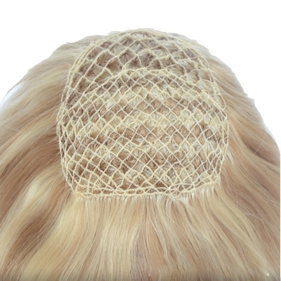 European Virgin Human Hair Fishnet Wedding Hair Pieces Toupee Hair Toppers Clip in Supply