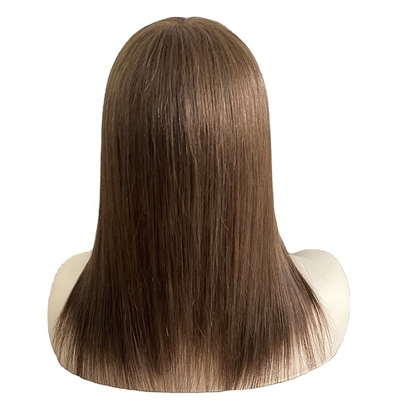 European Hair Pieces for Women Integration Natural Black/Dark Brown/Mocca Brown Hair
