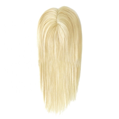 130% Toupee Density European Hair 613 Blonde Light Density Long Bondable Toppers for Women