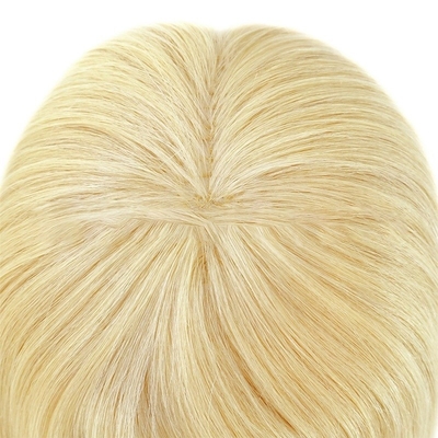 130% Toupee Density European Hair 613 Blonde Light Density Long Bondable Toppers for Women