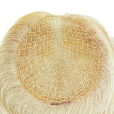 130% Toupee Density European Hair 613 Blonde Light Density Long Bondable Toppers for Women