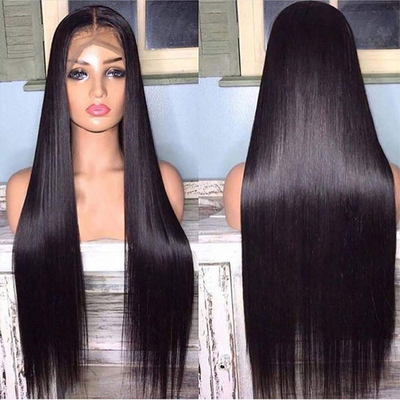 Full Cuticle Aligned Raw Virgin Human Hair Lace Front Wig with 180% Density 250g-450g