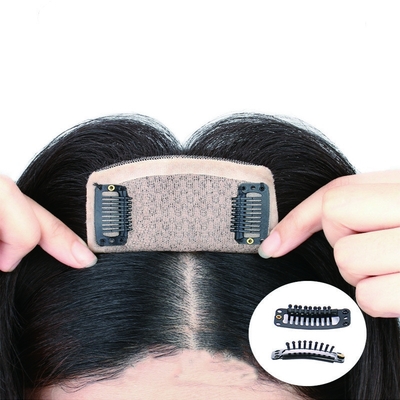 180% Density Remy Hair Toupee with Silk Base Top and 24mm Toupee Texture Length 30cm