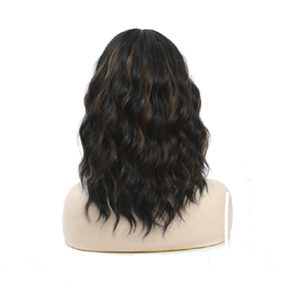None Lace Wigs Short Water Wave Brazilian Remy Human Hair BOB Wigs for Black Women