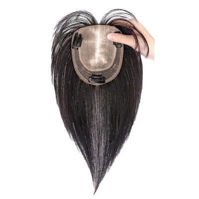 Remy Hair HD Lace Closure Frontal Toupee Silk Base Straight Toupee Hair Toppers Pieces For Women Human Hair Wigs