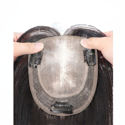 Remy Hair HD Lace Closure Frontal Toupee Silk Base Straight Toupee Hair Toppers Pieces For Women Human Hair Wigs