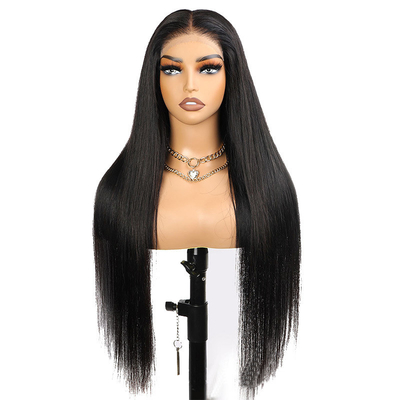 Perruque Gluleless HD Transparent Lace Frontal Bone Straight Vietnamese Raw Virgin Human Hair Wigs Topper