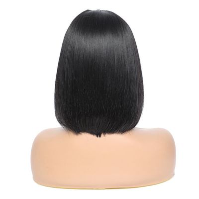 Peruvian Bob Wigs for Black Women Black Color Remy Natural Bone Straight U Part Wig Long