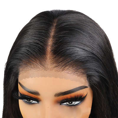 Perruque Gluleless HD Transparent Lace Frontal Bone Straight Vietnamese Raw Virgin Human Hair Wigs Topper