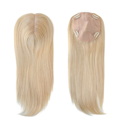 European Hair Full Cuticle Free Part Silk Base Clip In Human Hair Topper for Women