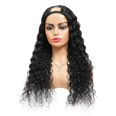 U Part Brazilian Virgin Machine Made Wig Vendor Soft and Shiny No Tangle Average Size