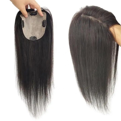 130% Density Virgin Raw Hair Silk Base Human Hair Lace Closure Toupee for Women Straight