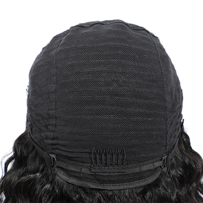 Full Cuticle Brazilian Hair Preplucked U Part Wig with 180% Density in Bone Straight