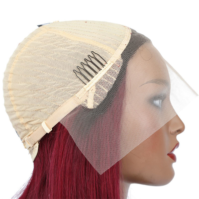 100% Human Hair Short Curly Bob Straight Pixie Lace Front Wig T-Part Brazilian Weaves