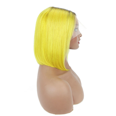 Raw Virgin Transparent HD Lace Frontal Human Hair Wig 100% Bob Wig Remy Hair 250g-450g