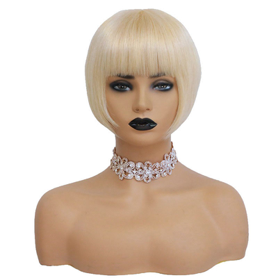 Lace Front Wigs 613 Blond Color Peruvian Short Bob Human Hair Wigs for Black Women